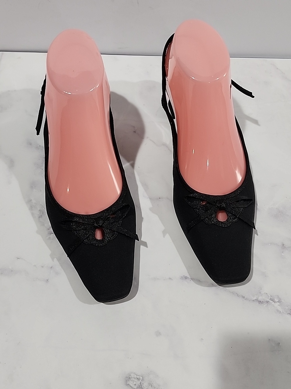 Life Stride Elegant Black Low Block Heels